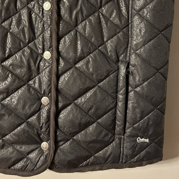 OUTBACK TRADING CO Womens Size XL GRAND PRIX quilted Black Vest - Picture 13 of 16